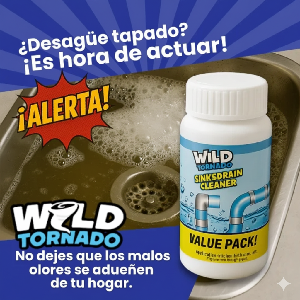 Wild Tornado ¡Dile Adiós a los Drenajes Tapados!👍🏻